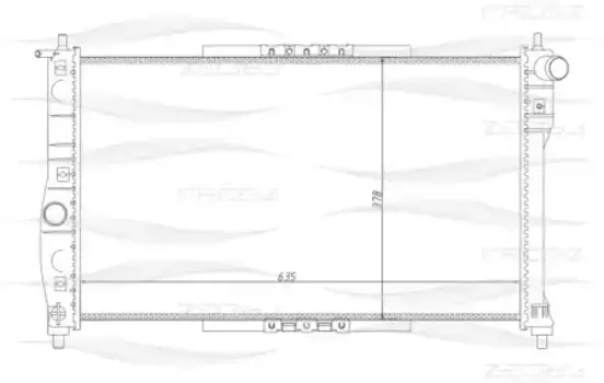 Радиатор системы охлаждения двигателя FREE-Z KK0138