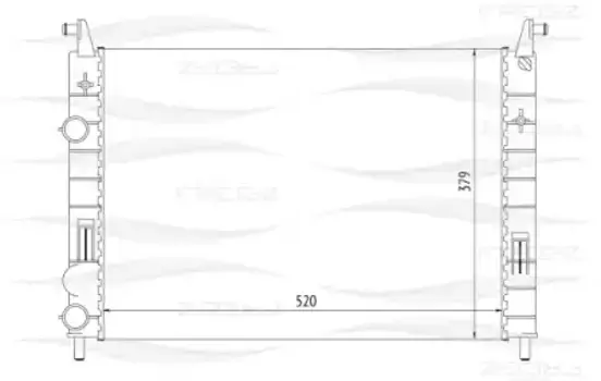 Радиатор системы охлаждения двигателя FREE-Z KK0140