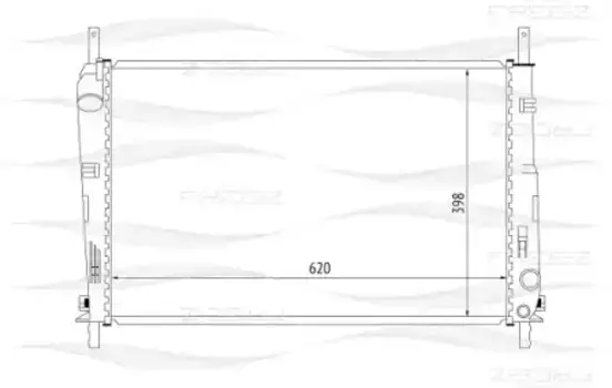 Радиатор системы охлаждения двигателя FREE-Z KK0148