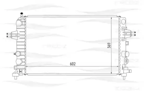 Радиатор системы охлаждения двигателя FREE-Z KK0161