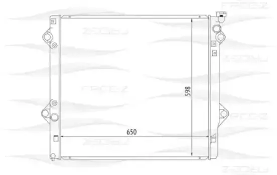 Радиатор системы охлаждения двигателя FREE-Z KK0195