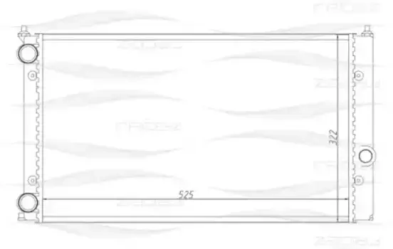 Радиатор системы охлаждения двигателя FREE-Z KK0201