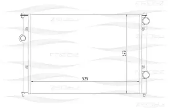 Радиатор системы охлаждения двигателя FREE-Z KK0204