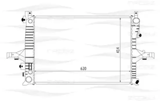 Радиатор системы охлаждения двигателя FREE-Z KK0213