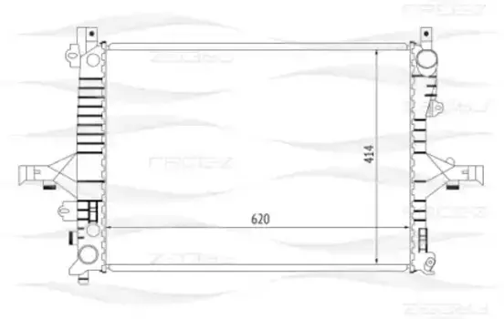 Радиатор системы охлаждения двигателя FREE-Z KK0214