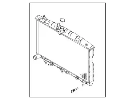 Радиатор системы охлаждения двигателя HYUNDAI 2531025300