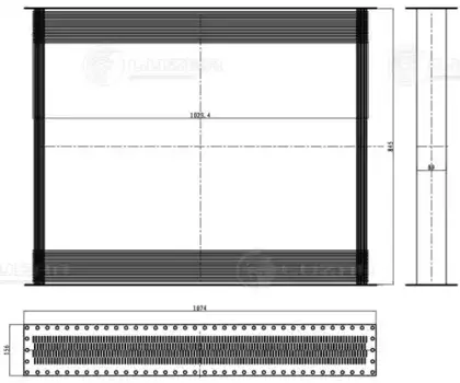 Радиатор системы охлаждения двигателя LUZAR LC 0640