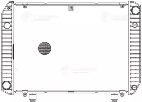 Радиатор системы охлаждения двигателя LUZAR LRC 0304