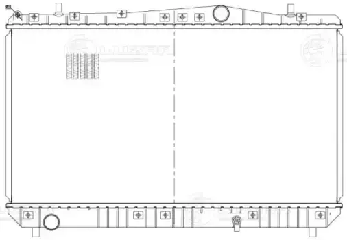 Радиатор системы охлаждения двигателя LUZAR LRC 0505