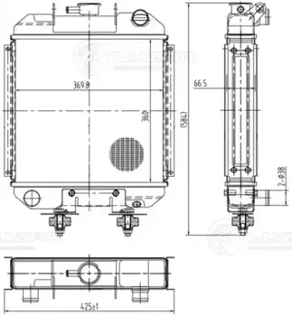 Радиатор системы охлаждения двигателя LUZAR LRC 0624