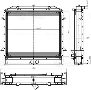 Радиатор системы охлаждения двигателя LUZAR LRC 0634