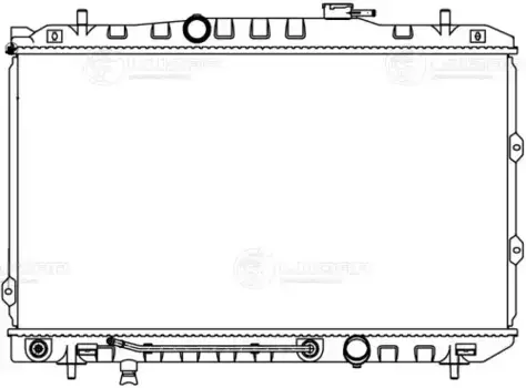 Радиатор системы охлаждения двигателя LUZAR LRC 0806