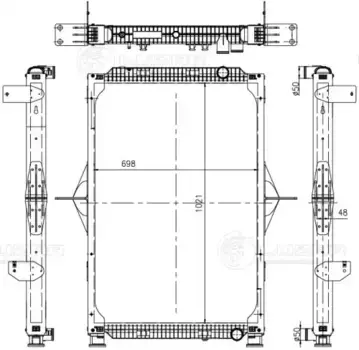 Радиатор системы охлаждения двигателя LUZAR LRC 0934