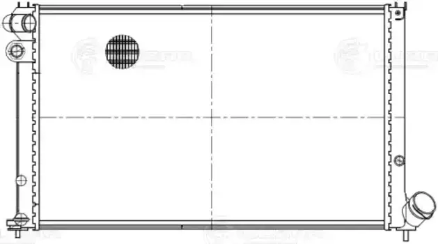 Радиатор системы охлаждения двигателя LUZAR LRC 2016