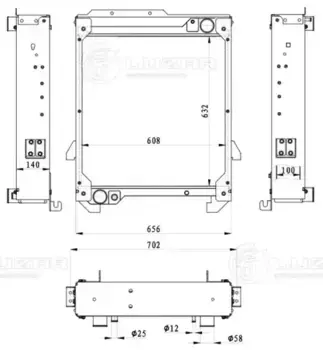 Радиатор системы охлаждения двигателя LUZAR LRC 3112