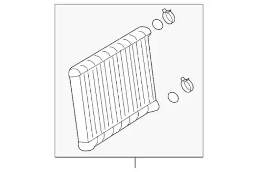 Радиатор системы охлаждения двигателя MB 0008355600
