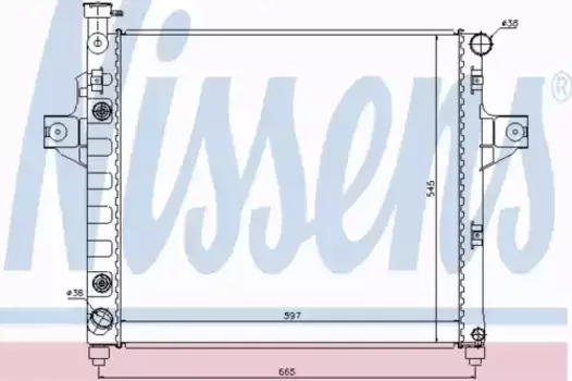 Радиатор системы охлаждения двигателя NISSENS 61009