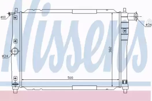 Радиатор системы охлаждения двигателя NISSENS 61644