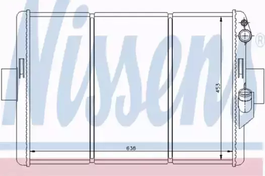 Радиатор системы охлаждения двигателя NISSENS 62288