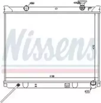 Радиатор системы охлаждения двигателя NISSENS 66766