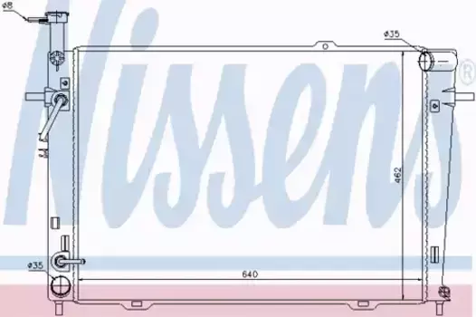 Радиатор системы охлаждения двигателя NISSENS 67479