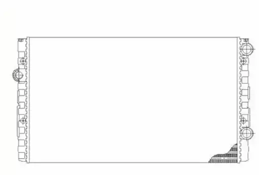 Радиатор системы охлаждения двигателя NRF 50454