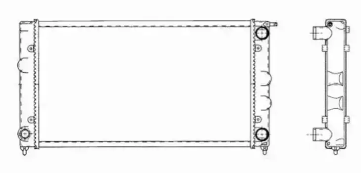 Радиатор системы охлаждения двигателя NRF 509501