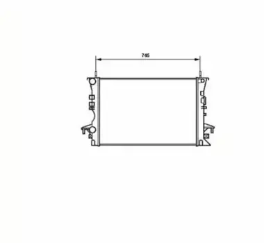 Радиатор системы охлаждения двигателя NRF 58318