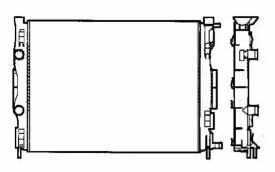 Радиатор системы охлаждения двигателя NRF 58327