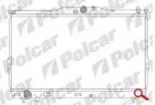 Радиатор системы охлаждения двигателя POLCAR 405008-5