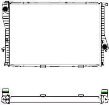 Радиатор системы охлаждения двигателя SAKURA 30111014
