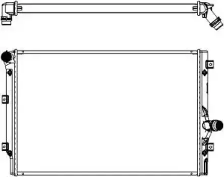 Радиатор системы охлаждения двигателя SAKURA 30611006