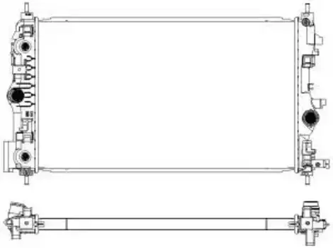 Радиатор системы охлаждения двигателя SAKURA 30811008