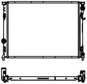 Радиатор системы охлаждения двигателя SAKURA 30911013