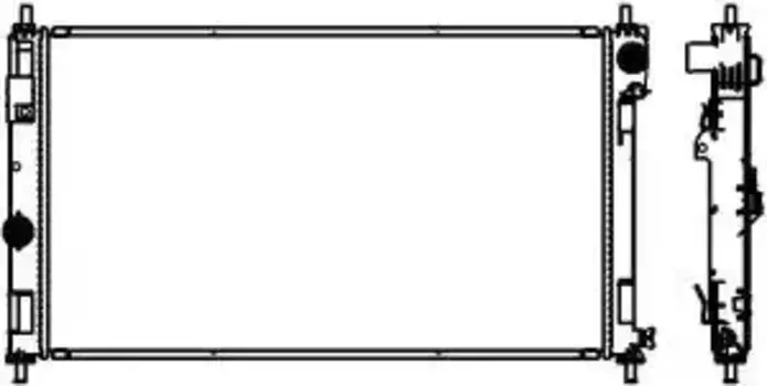 Радиатор системы охлаждения двигателя SAKURA 30918501