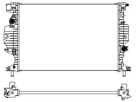 Радиатор системы охлаждения двигателя SAKURA 31618517