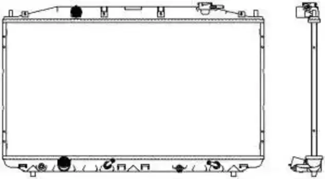 Радиатор системы охлаждения двигателя SAKURA 32118511
