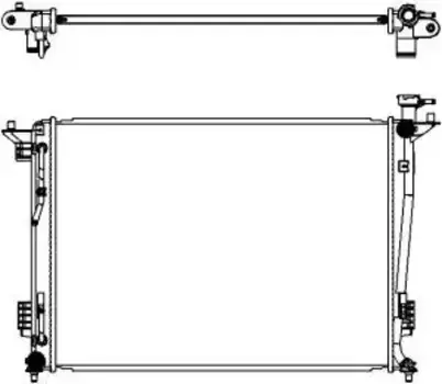 Радиатор системы охлаждения двигателя SAKURA 32218506
