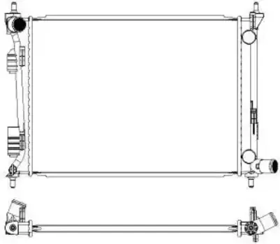 Радиатор системы охлаждения двигателя SAKURA 32218512