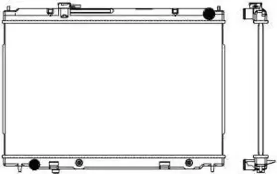 Радиатор системы охлаждения двигателя SAKURA 32511015
