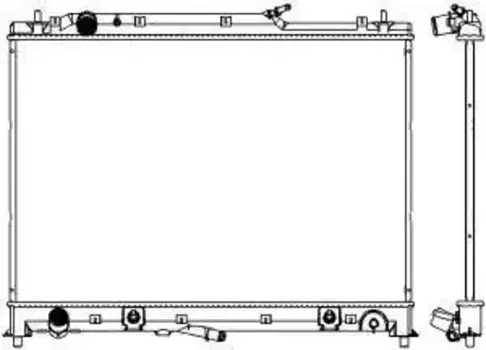 Радиатор системы охлаждения двигателя SAKURA 33018501