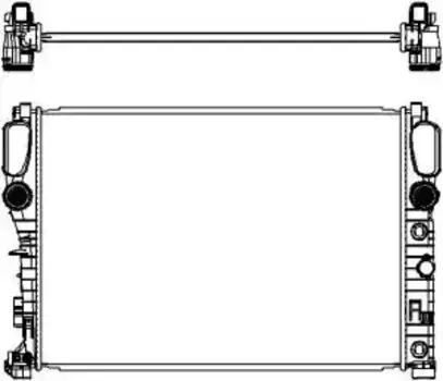 Радиатор системы охлаждения двигателя SAKURA 33118502