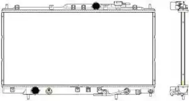 Радиатор системы охлаждения двигателя SAKURA 33211029