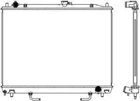 Радиатор системы охлаждения двигателя SAKURA 33211050