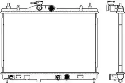 Радиатор системы охлаждения двигателя SAKURA 33411013