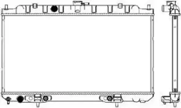 Радиатор системы охлаждения двигателя SAKURA 33411014
