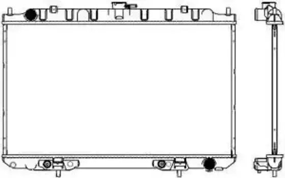 Радиатор системы охлаждения двигателя SAKURA 33411016