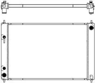 Радиатор системы охлаждения двигателя SAKURA 33418504