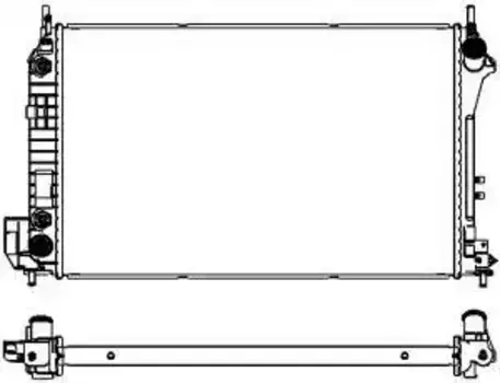 Радиатор системы охлаждения двигателя SAKURA 33511006