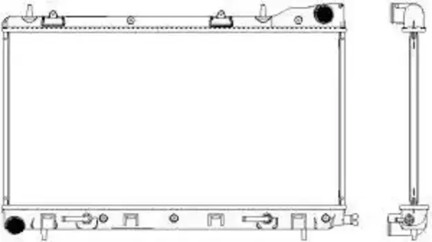 Радиатор системы охлаждения двигателя SAKURA 34211009